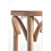Temple &amp; Webster 65cm Premium Luca Beech Wood &amp; Rattan Barstool