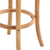 Temple &amp; Webster 65cm Premium Luca Beech Wood &amp; Rattan Barstool