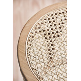 Temple &amp; Webster 65cm Premium Luca Beech Wood &amp; Rattan Barstool