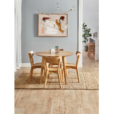 Temple &amp; Webster 65cm Premium Luca Beech Wood &amp; Rattan Barstool