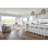 Temple &amp; Webster 65cm Premium Luca Beech Wood &amp; Rattan Barstool
