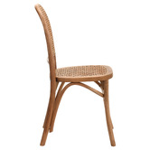 Temple &amp; Webster Luca Solid Beech Wood &amp; Rattan Dining Chairs