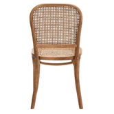 Temple &amp; Webster Luca Solid Beech Wood &amp; Rattan Dining Chairs