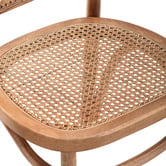 Temple &amp; Webster Luca Solid Beech Wood &amp; Rattan Dining Chairs