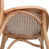 Temple &amp; Webster Luca Solid Beech Wood &amp; Rattan Dining Chairs