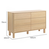 Temple &amp; Webster Rupert 6 Drawer Chest