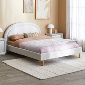 Temple &amp; Webster Archie Upholstered Bed