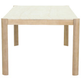 Temple &amp; Webster Carla Travertine-Look Outdoor Dining Table