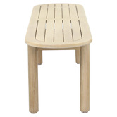 Temple &amp; Webster 3 Seater Corfu Acacia Wood Outdoor Bench