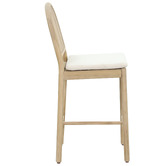 Temple &amp; Webster 67.4cm Corfu Acacia Wood Outdoor Bar Stools