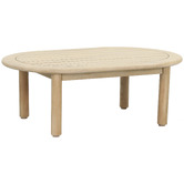 Temple &amp; Webster Corfu Acacia Wood Outdoor Coffee Table