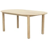 Temple &amp; Webster 6 Seater Corfu Acacia Wood Outdoor Dining Table