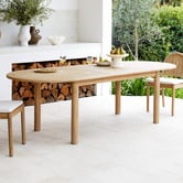 Temple &amp; Webster 8 Seater Corfu Outdoor Extendable Dining Table