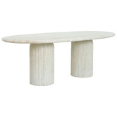 Temple &amp; Webster 8 Seater Hallie Concrete Outdoor Dining Table