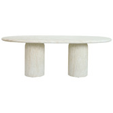 Temple &amp; Webster 8 Seater Hallie Concrete Outdoor Dining Table