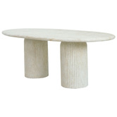 Temple &amp; Webster 8 Seater Hallie Concrete Outdoor Dining Table