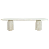 Temple &amp; Webster 3 Seater Hallie Concrete Outdoor Bench