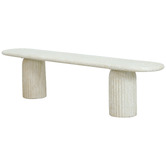 Temple &amp; Webster 3 Seater Hallie Concrete Outdoor Bench