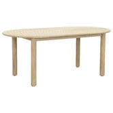 Temple &amp; Webster 6 Seater Corfu Acacia Wood Outdoor Dining Table