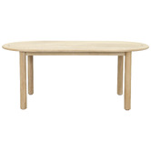 Temple &amp; Webster 6 Seater Corfu Acacia Wood Outdoor Dining Table