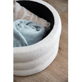 Temple &amp; Webster Toby Teddy Round Storage Ottoman/Coffee Table