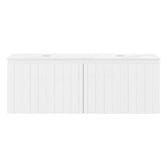 Temple &amp; Webster Belmont II 1200mm Double Vanity Package with Oval Shaving Cabinet