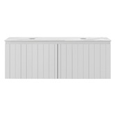 Temple &amp; Webster Belmont 1200mm Double Vanity Package with Oval LED Mirror