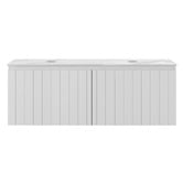 Temple &amp; Webster Belmont II 1200mm Double Vanity Package with Oval Shaving Cabinet