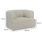 Temple &amp; Webster Gala Boucle Armchair