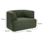 Temple &amp; Webster Gala Boucle Armchair