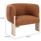 Temple &amp; Webster Benji Upholstered Armchair