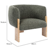 Temple &amp; Webster Benji Upholstered Armchair