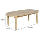 Temple &amp; Webster 39cm Avalon Acacia Wood Outdoor Coffee Table