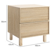 Temple &amp; Webster Hathaway Bedside Table
