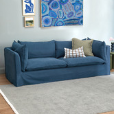 Temple &amp; Webster Jude 3 Seater Slipcover Sofa