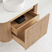 Temple &amp; Webster Nomad 900mm Vanity Package with Round Shaving Cabinet