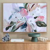 Temple &amp; Webster Daisy Floral Bunch Framed Canvas Wall Art