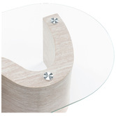Temple &amp; Webster Willow Travertine-Look Coffee Table