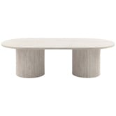 Temple &amp; Webster Tilly Travertine-Look Coffee Table