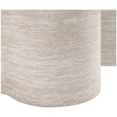 Temple &amp; Webster Willow Travertine-Look Coffee Table