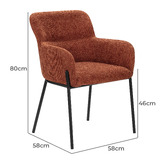 Temple &amp; Webster Andra Upholstered Dining Chairs