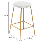 Temple &amp; Webster 68cm Nedda Boucle Bar Stools