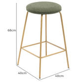 Temple &amp; Webster 68cm Nedda Boucle Bar Stools