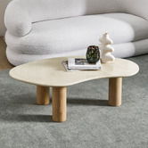 Temple &amp; Webster Iggy Freeform Marble Coffee Table