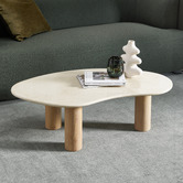 Temple &amp; Webster Iggy Freeform Marble Coffee Table