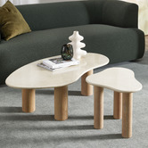 Temple &amp; Webster Iggy Freeform Marble Coffee Table