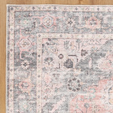 Temple &amp; Webster Ishana Vintage-Style Machine Washable Cotton Rug