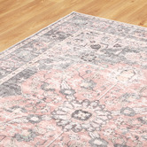 Temple &amp; Webster Ishana Vintage-Style Machine Washable Cotton Rug