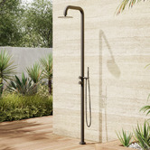 Temple &amp; Webster Clovelly Outdoor Floor Mounted Twin Shower