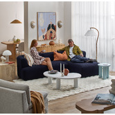 Temple &amp; Webster Gala Boucle 4 Seater Sofa with Chaise